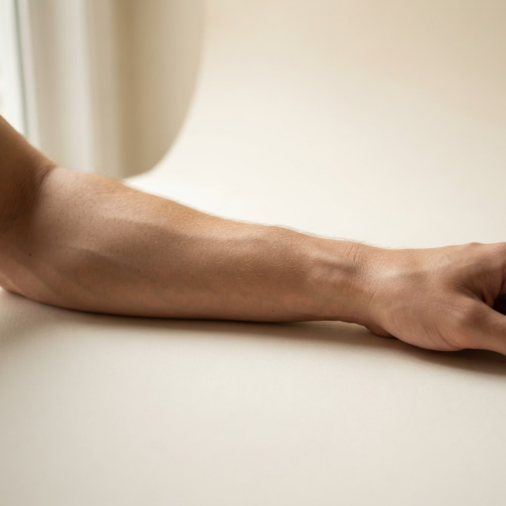 Sample upload: a plain photo of a bare forearm